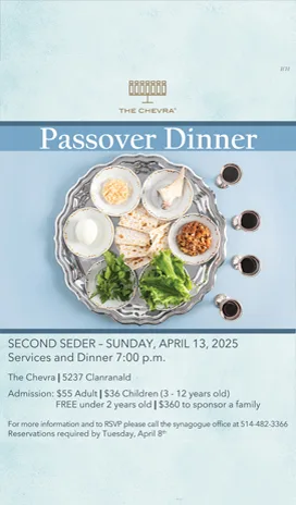 Chevra Passover 2025