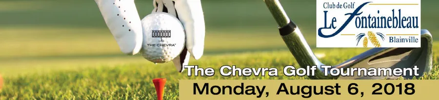 Banner: The Chevra Golf Tournament, Monday, August 6, 2018, at Le Fontainebleau
